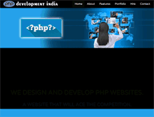 Tablet Screenshot of phpdevelopmentinindia.com